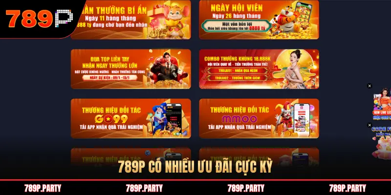 789P CÓ NHIỀU ƯU ĐÃI CỰC KỲ